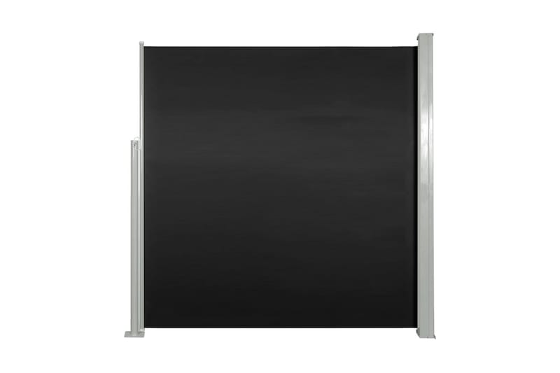 Uttrekkbar sidemarkise 140 x 300 cm svart - Markiser - Sidemarkise