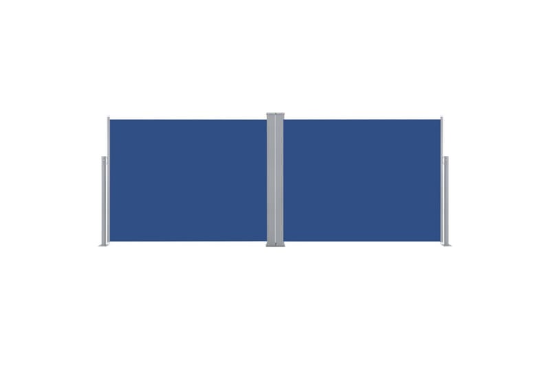 Uttrekkbar sidemarkise 140x1000 cm blå - Sidemarkise - Markiser