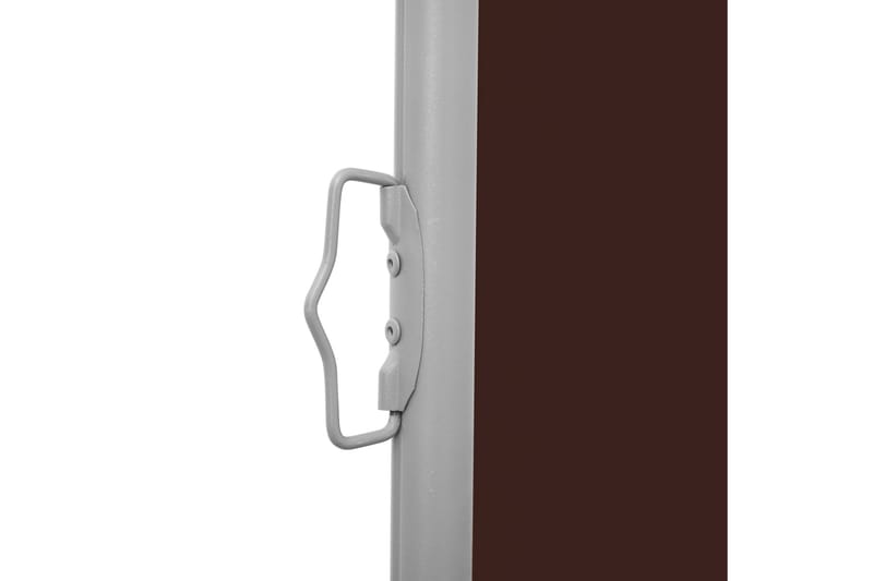Uttrekkbar sidemarkise 140x1000 cm brun - Sidemarkise - Markiser