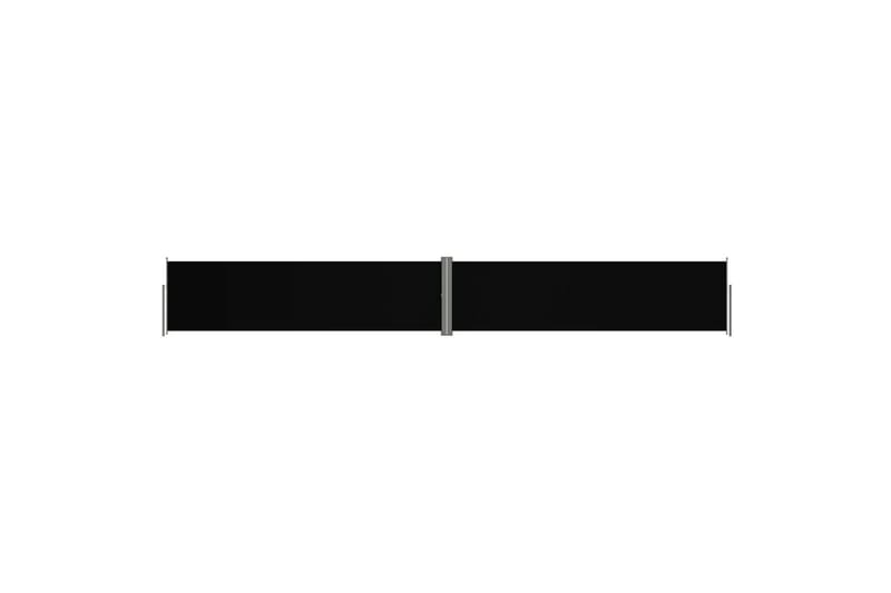 Uttrekkbar sidemarkise 140x1000 cm svart - Svart - Sidemarkise - Markiser