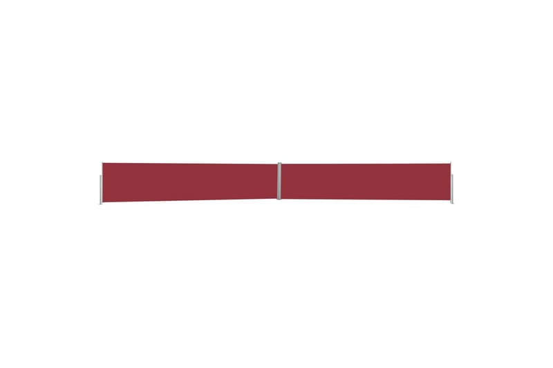 Uttrekkbar sidemarkise 140x1200 cm rød - Rød - Sidemarkise - Markiser