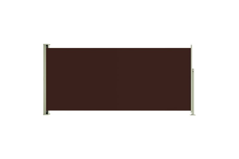 Uttrekkbar sidemarkise 140x300 cm brun - Brun - Sidemarkise - Markiser