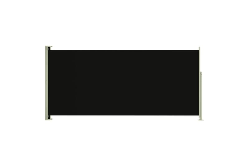 Uttrekkbar sidemarkise 140x300 cm svart - Svart - Markiser - Sidemarkise