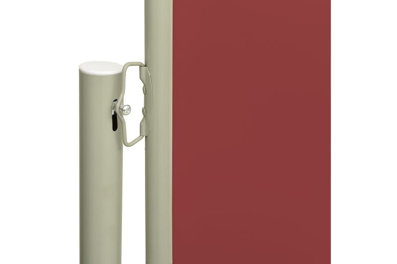Uttrekkbar sidemarkise 140x500 cm rød - Rød - Markiser - Sidemarkise