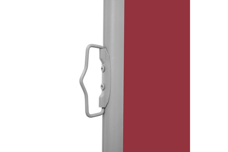 Uttrekkbar sidemarkise 140x500 cm rød - Sidemarkise - Markiser