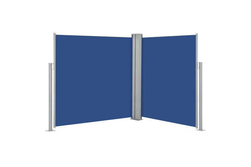Uttrekkbar sidemarkise 140x600 cm blå - Sidemarkise - Markiser