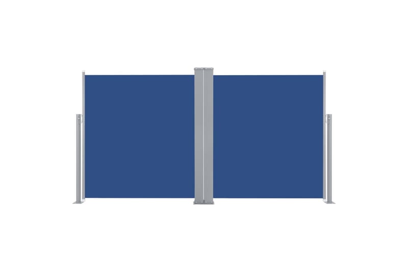 Uttrekkbar sidemarkise 140x600 cm blå - Sidemarkise - Markiser