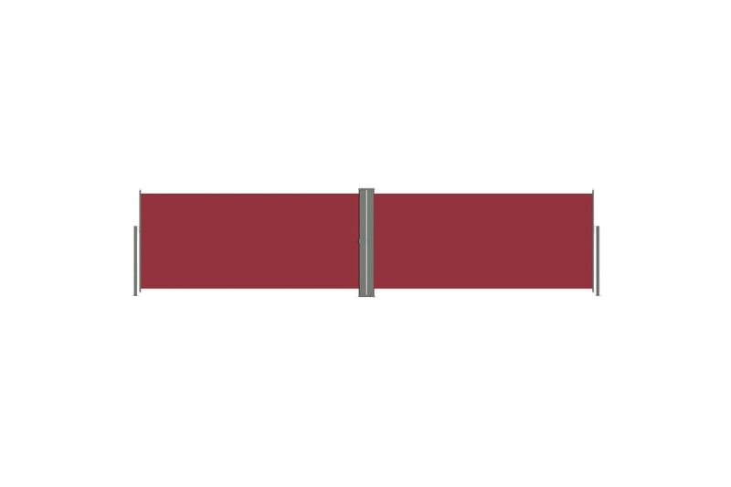 Uttrekkbar sidemarkise 140x600 cm rød - Rød - Sidemarkise - Markiser