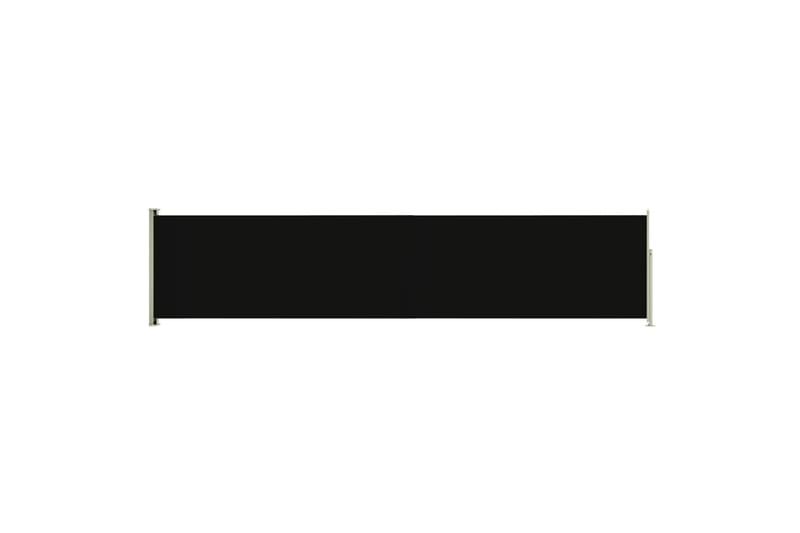 Uttrekkbar sidemarkise 140x600 cm svart - Svart - Sidemarkise - Markiser
