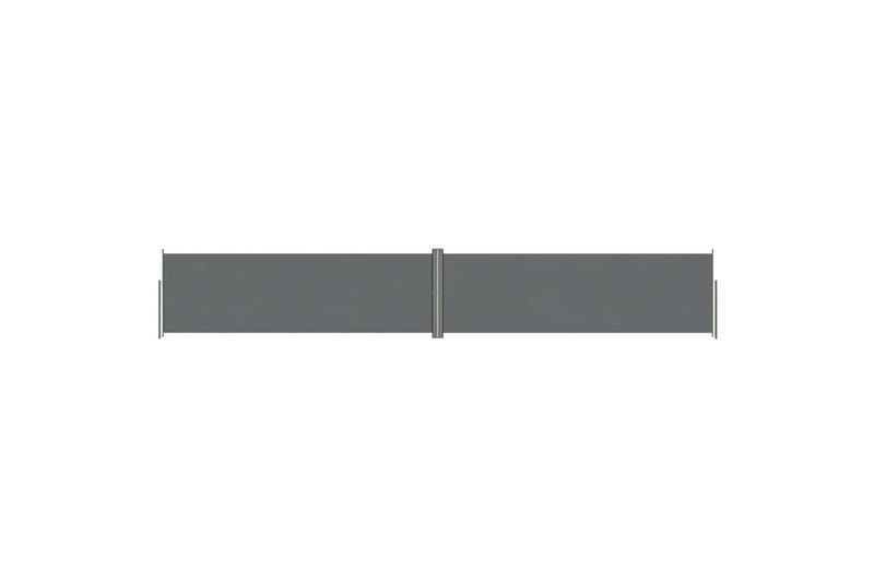 Uttrekkbar sidemarkise 160x1000 cm antrasitt - Antrasittgrå - Sidemarkise - Markiser