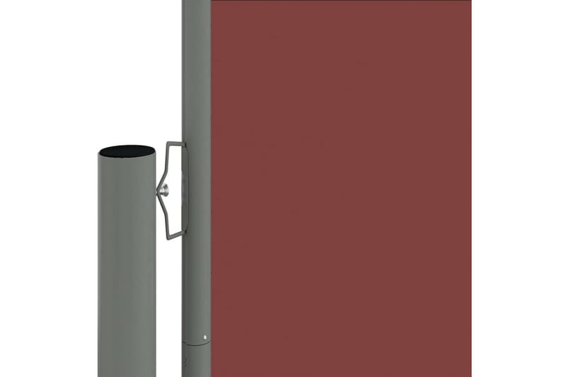 Uttrekkbar sidemarkise 160x1000 cm brun - Sidemarkise - Markiser