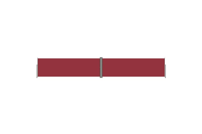 Uttrekkbar sidemarkise 160x1000 cm rød - Rød - Sidemarkise - Markiser