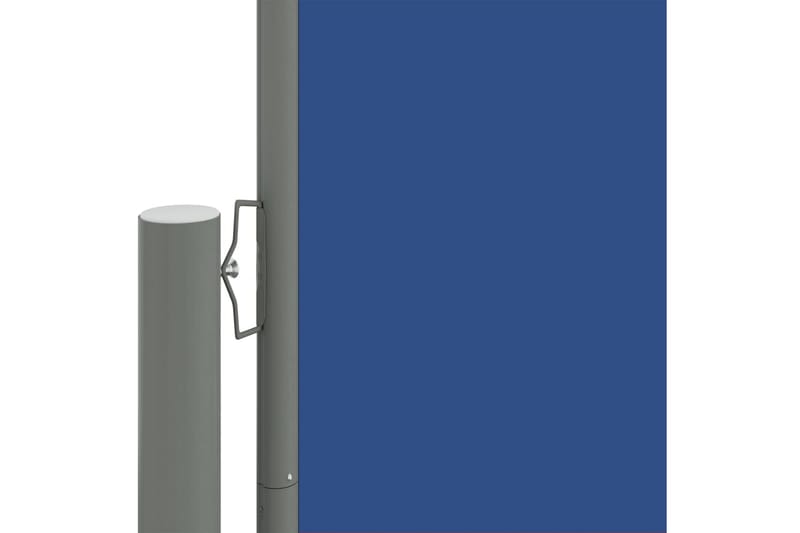 Uttrekkbar sidemarkise 160x1200 cm blå - Blå - Sidemarkise - Markiser