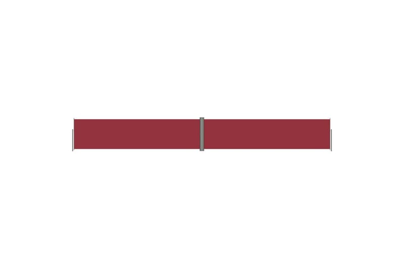 Uttrekkbar sidemarkise 160x1200 cm rød - Rød - Sidemarkise - Markiser