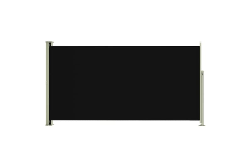 Uttrekkbar sidemarkise 160x300 cm svart - Svart - Sidemarkise - Markiser