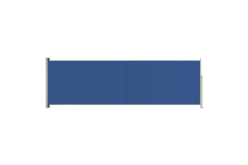 Uttrekkbar sidemarkise 160x500 cm blå - Blå - Sidemarkise - Markiser