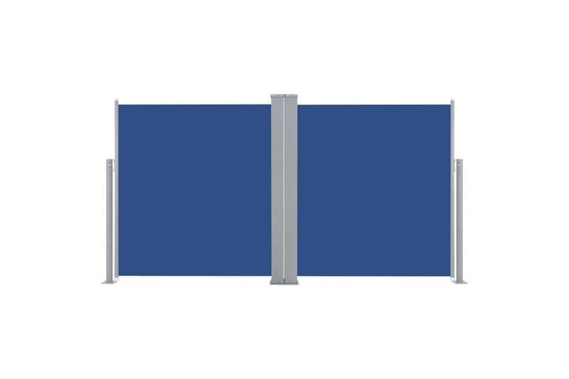 Uttrekkbar sidemarkise 160x600 cm blå - Sidemarkise - Markiser