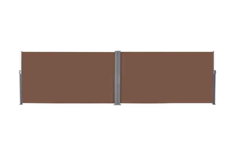 Uttrekkbar sidemarkise 160x600 cm brun - Brun - Sidemarkise - Markiser