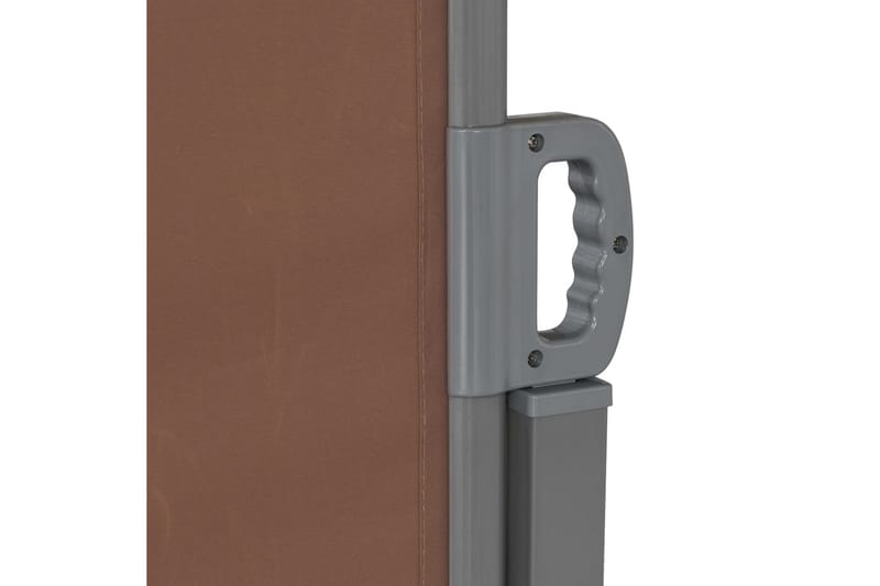 Uttrekkbar sidemarkise 160x600 cm brun - Brun - Sidemarkise - Markiser
