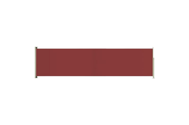 Uttrekkbar sidemarkise 160x600 cm rød - Rød - Sidemarkise - Markiser