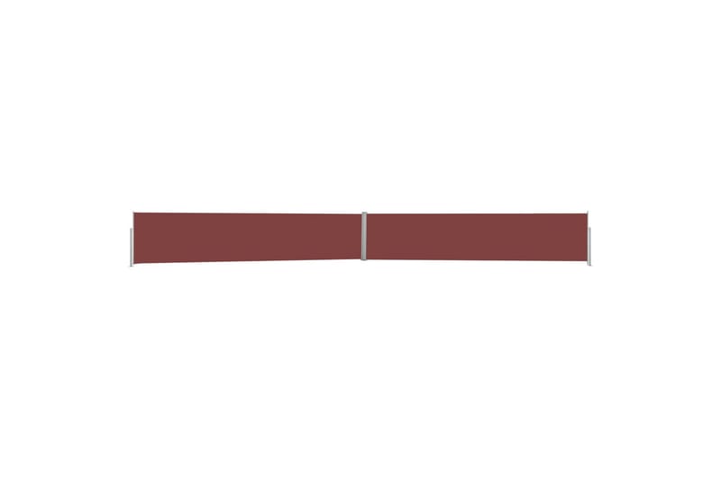 Uttrekkbar sidemarkise 170x1200 cm brun - Brun - Sidemarkise - Markiser