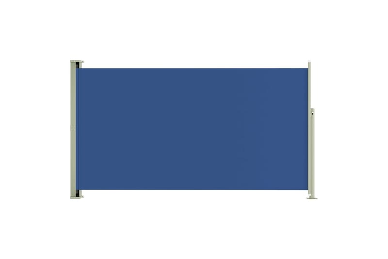 Uttrekkbar sidemarkise 170x300 cm blå - Blå - Markiser - Sidemarkise