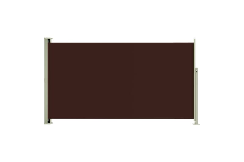 Uttrekkbar sidemarkise 170x300 cm brun - Brun - Sidemarkise - Markiser