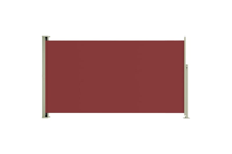 Uttrekkbar sidemarkise 170x300 cm rød - Rød - Markiser - Sidemarkise