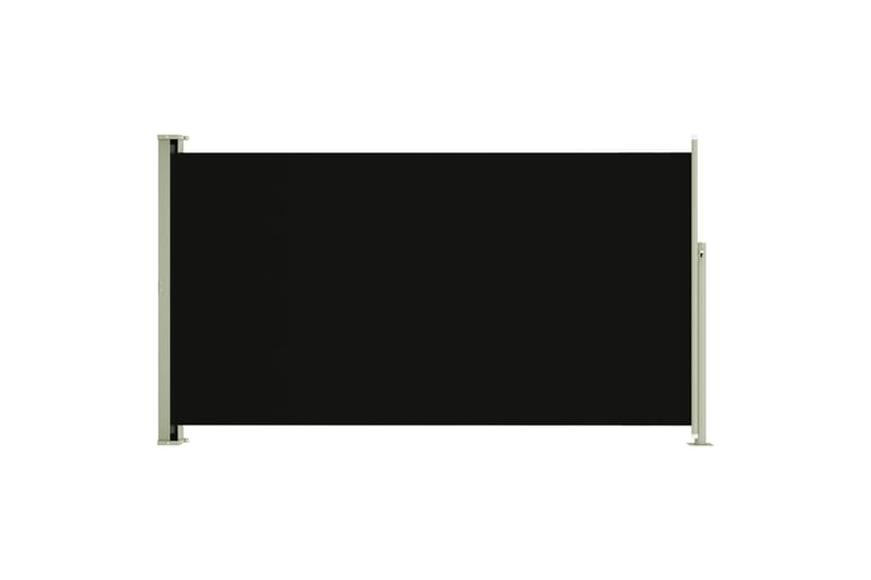 Uttrekkbar sidemarkise 170x300 cm svart - Svart - Sidemarkise - Markiser
