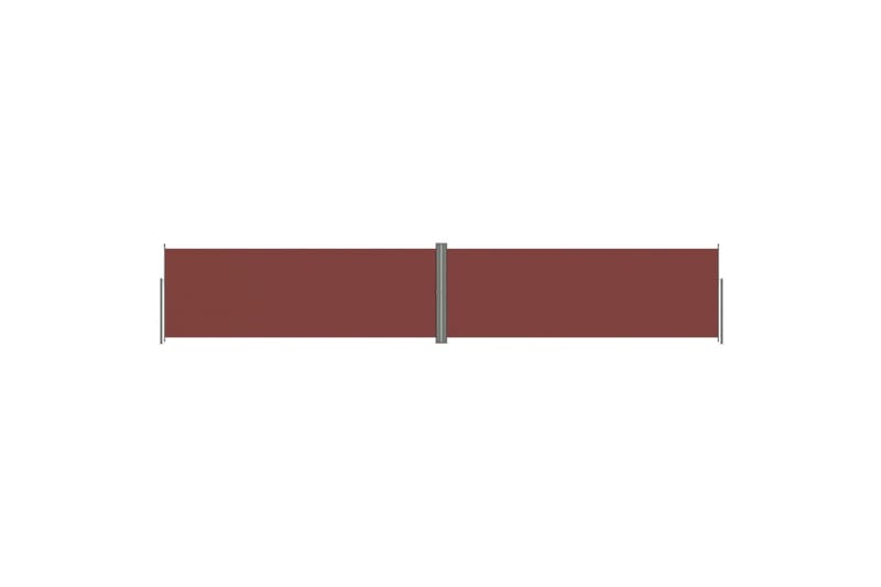 Uttrekkbar sidemarkise 180x1000 cm brun - Brun - Sidemarkise - Markiser
