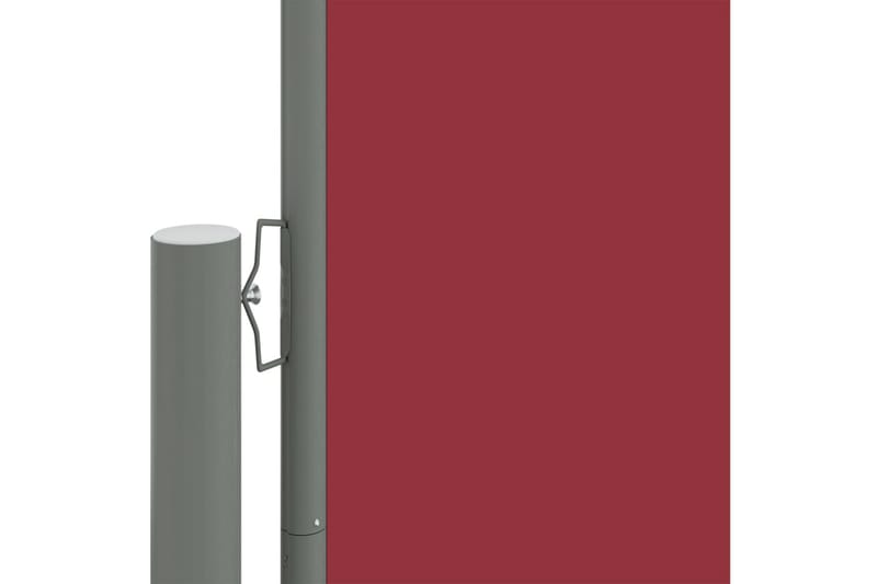 Uttrekkbar sidemarkise 180x1000 cm rød - Rød - Sidemarkise - Markiser