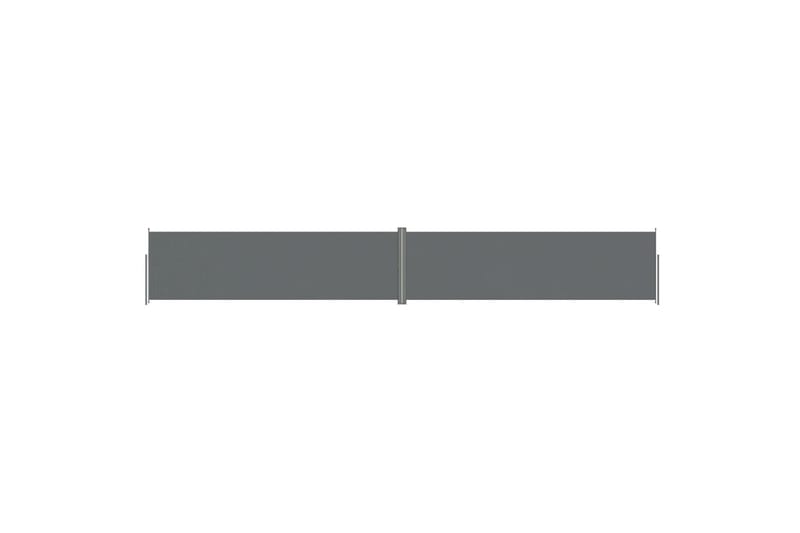 Uttrekkbar sidemarkise 180x1200 cm antrasitt - Antrasittgrå - Sidemarkise - Markiser