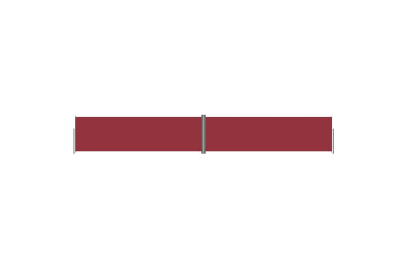Uttrekkbar sidemarkise 180x1200 cm rød - Rød - Sidemarkise - Markiser