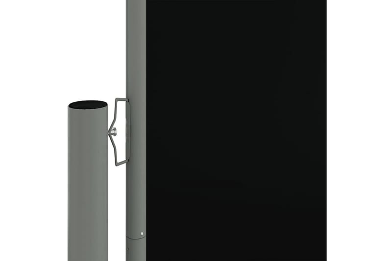 Uttrekkbar sidemarkise 180x1200 cm svart - Svart - Sidemarkise - Markiser