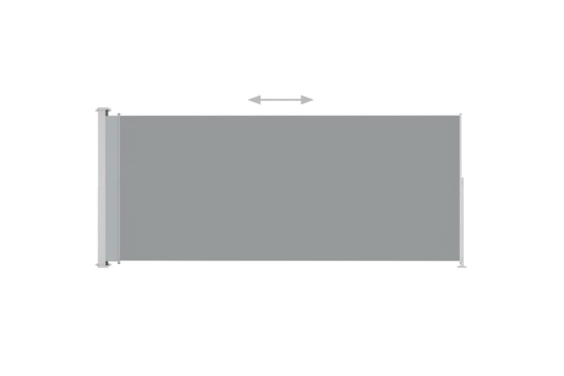 Uttrekkbar sidemarkise 180x500 cm antrasitt - Antrasittgrå - Sidemarkise - Markiser