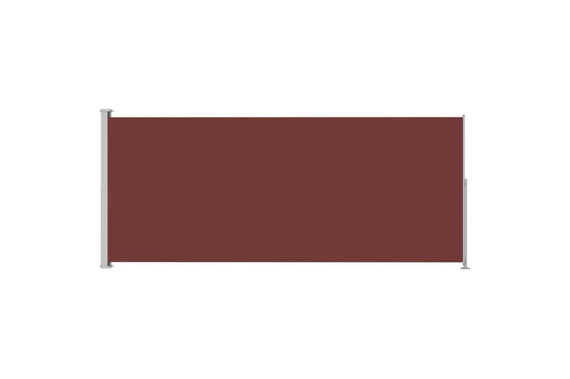 Uttrekkbar sidemarkise 180x500 cm brun - Brun - Sidemarkise - Markiser