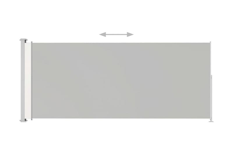 Uttrekkbar sidemarkise 180x500 cm kremhvit - Krem - Sidemarkise - Markiser