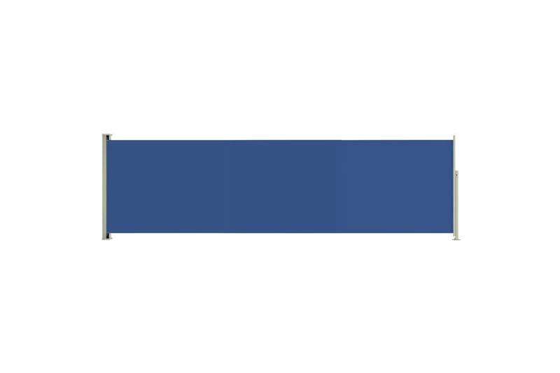 Uttrekkbar sidemarkise 180x600 cm blå - Blå - Sidemarkise - Markiser