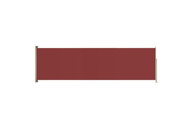 Uttrekkbar sidemarkise 180x600 cm rød - Rød - Sidemarkise - Markiser