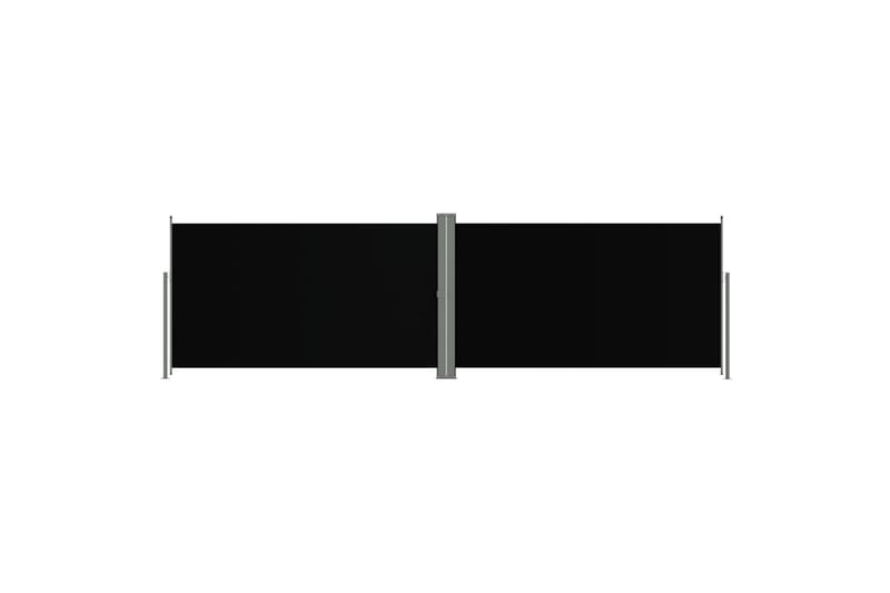 Uttrekkbar sidemarkise 180x600 cm svart - Svart - Sidemarkise - Markiser
