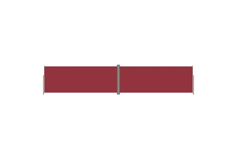 Uttrekkbar sidemarkise 200x1000 cm rød - Rød - Sidemarkise - Markiser