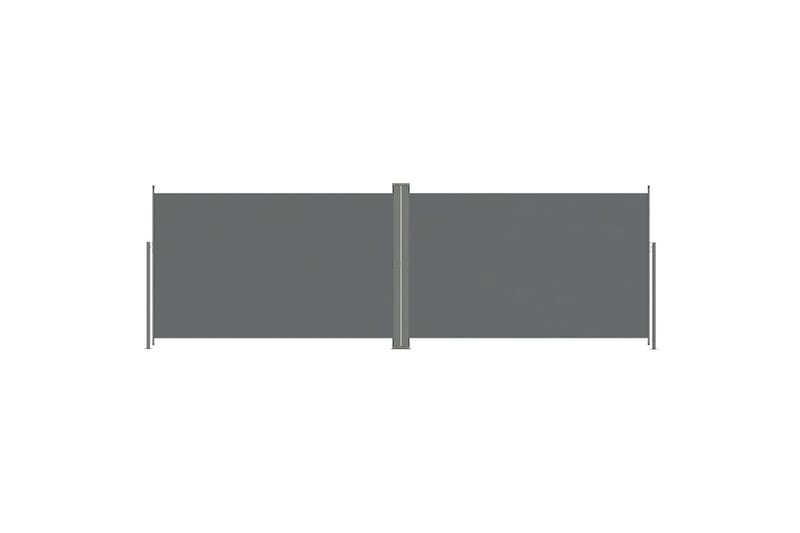 Uttrekkbar sidemarkise 200x600 cm antrasitt - Antrasittgrå - Sidemarkise - Markiser
