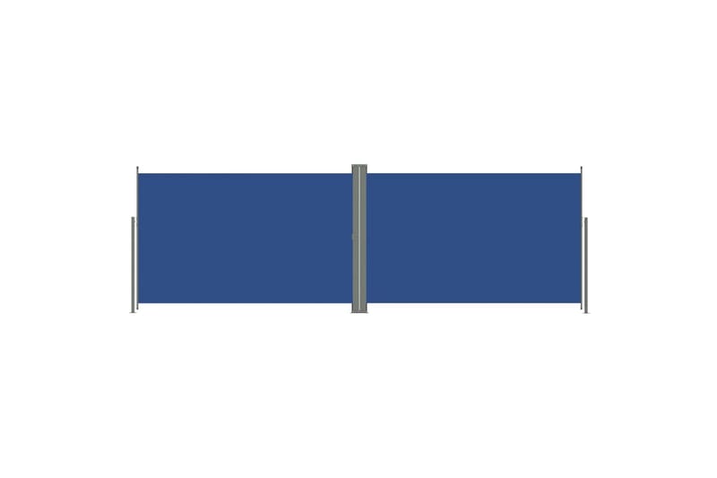 Uttrekkbar sidemarkise 200x600 cm blå - Blå - Sidemarkise - Markiser