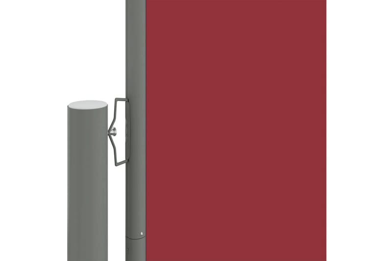 Uttrekkbar sidemarkise 200x600 cm rød - Rød - Sidemarkise - Markiser