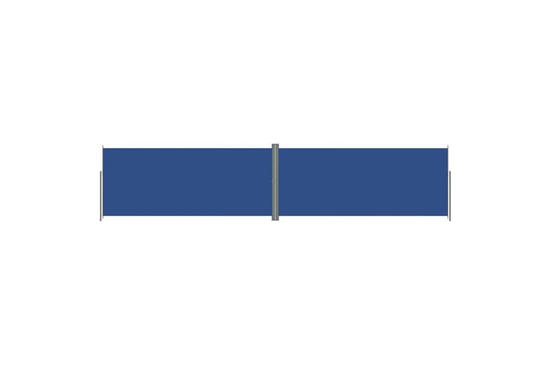 Uttrekkbar sidemarkise 220x1000 cm blå - Blå - Sidemarkise - Markiser