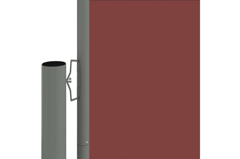 Uttrekkbar sidemarkise 220x1000 cm brun - Brun - Sidemarkise - Markiser