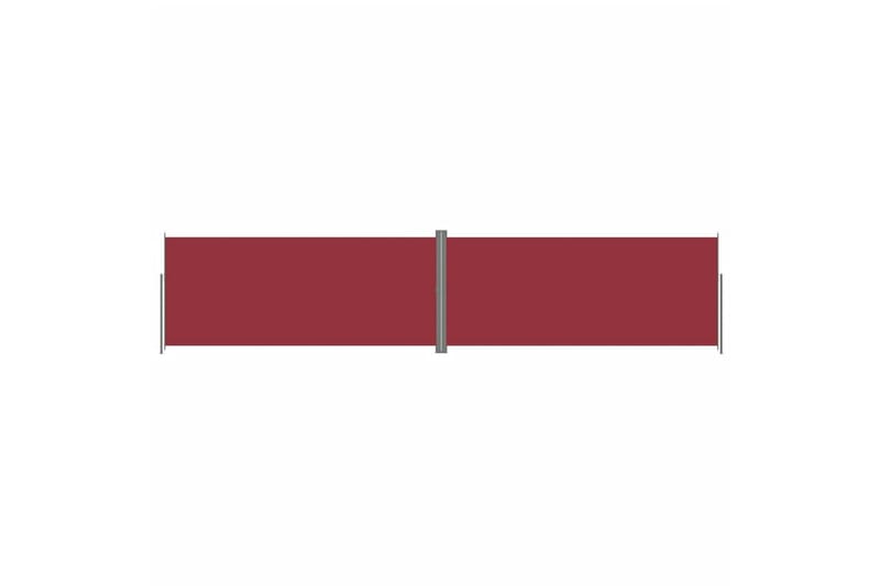 Uttrekkbar sidemarkise 220x1000 cm rød - Rød - Sidemarkise - Markiser
