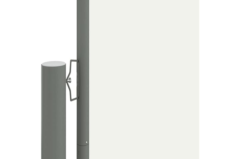 Uttrekkbar sidemarkise 220x1200 cm kremhvit - Krem - Sidemarkise - Markiser