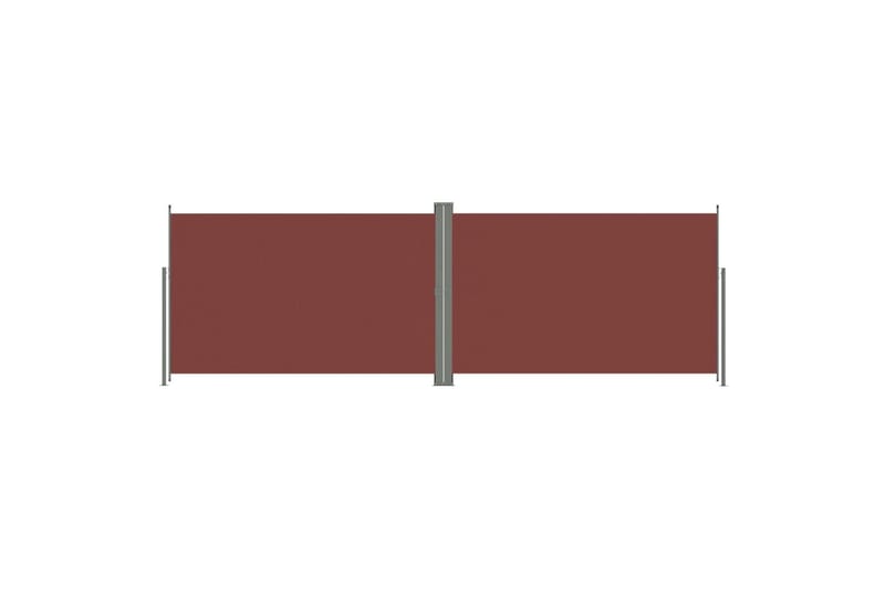 Uttrekkbar sidemarkise 220x600 cm brun - Brun - Sidemarkise - Markiser