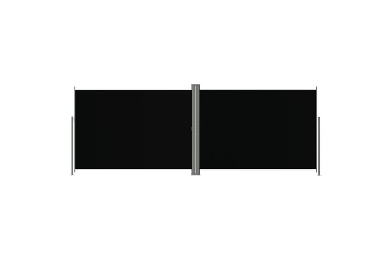Uttrekkbar sidemarkise 220x600 cm svart - Svart - Sidemarkise - Markiser